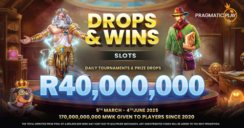 Drops n Wins! Up to R40M!
