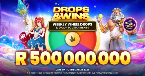 Drops n Wins! Up to R500 Million!