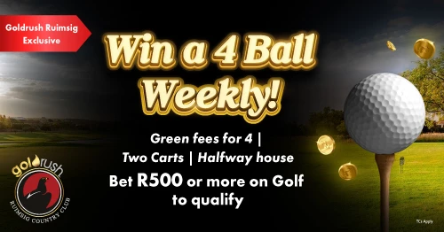 Win a Goldrush Ruimsig 4 Ball